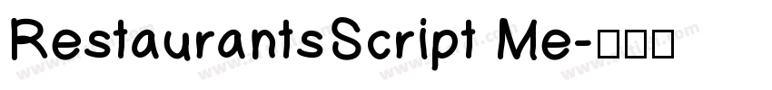 RestaurantsScript Me字体转换
